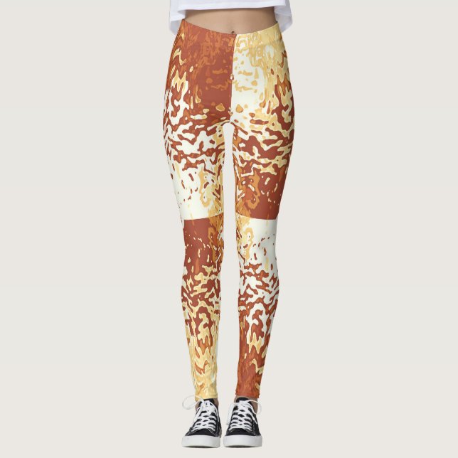 Opposites Attract Pumpkin Orange Leggings (Frente)