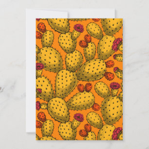 Opuntia florescente em amarelo