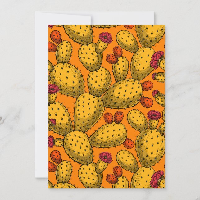 Opuntia florescente em amarelo (Frente)