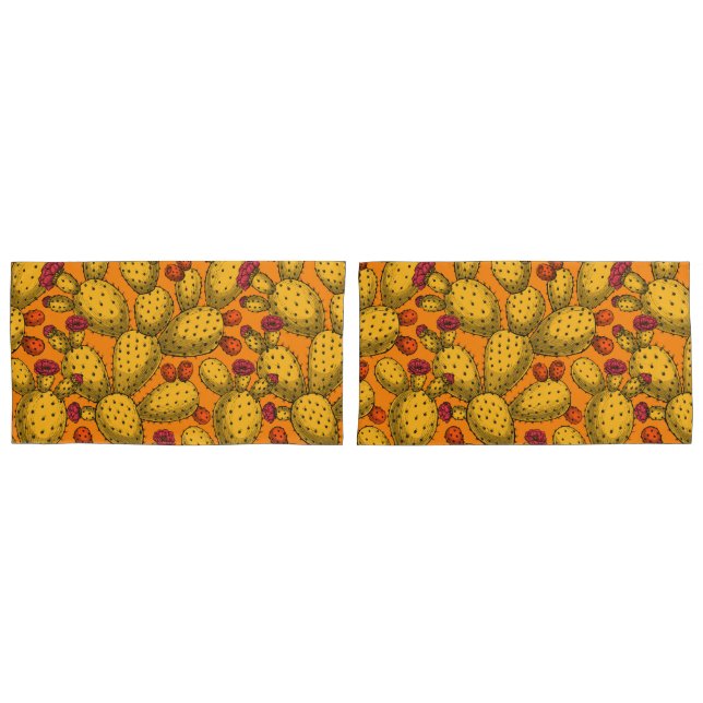 Opuntia florescente em amarelo (Frente - conjunto)