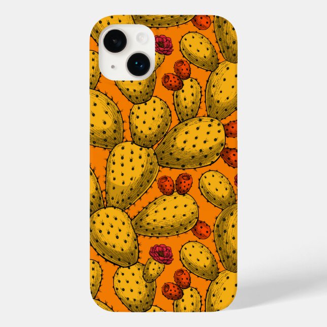 Opuntia florescente em amarelo (Verso)