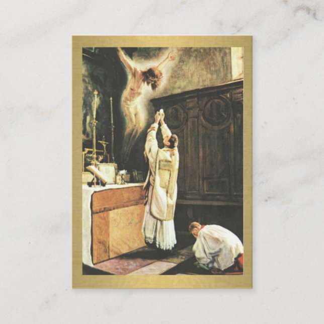 Oração católica de cartões santamente dos padres (Frente)