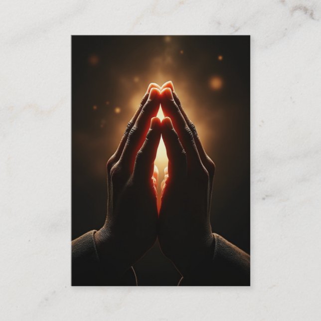 Oração de Ação de Graças - Cartão KJV Philippians  (Frente)