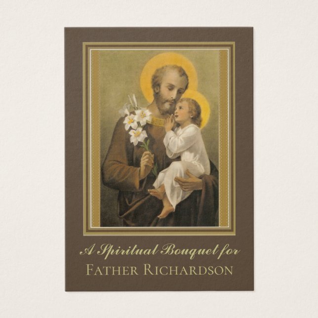 Oração de Buquê espiritual religiosa Santa (Frente)