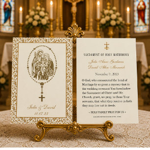 Oração de Casamento Católica Sagrada Família