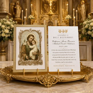 Oração de Casamento Católico do Menino Jesus de Sã