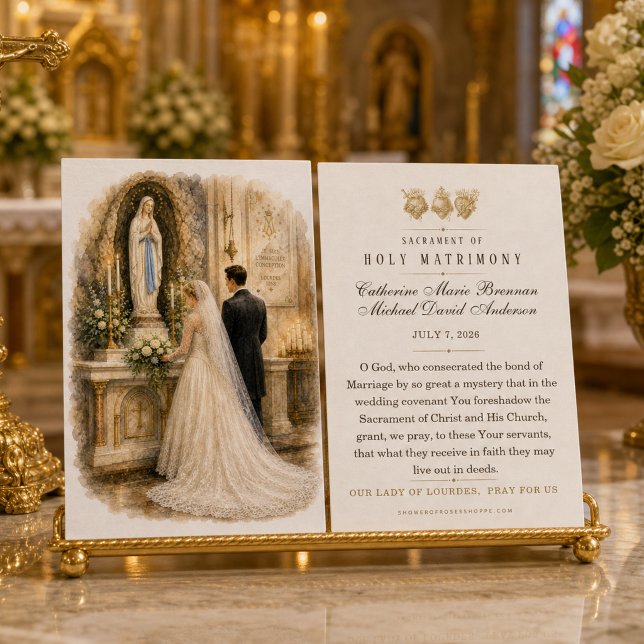 Oração de Casamento de Lourdes Marian Santíssimo M (Criador carregado)