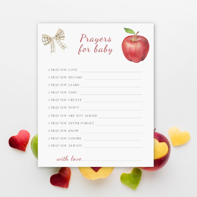 oração de chá de fraldas de maçã para bebê (Criador carregado)