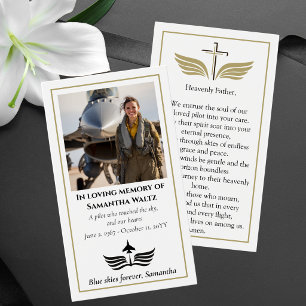 Oração de Foto de Funeral para Piloto Aviação Mode