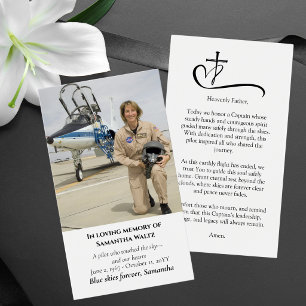 Oração de Foto de Funeral para Piloto Aviação Mode