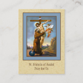 Oração de St Francis de cartões santamente de