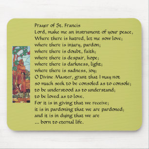 Oração de St Francis… Mousepad