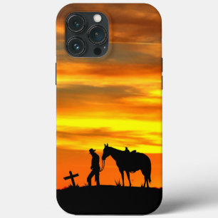 Oração do Cowboy Silhouette com capas de iphone Su