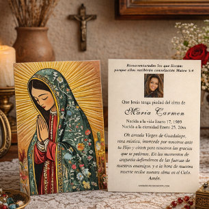 Oração Fúnebre Espanhola Virgem do México Guadalup