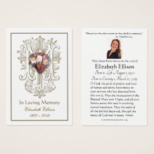 Oração Funeral Cruzada de Marian Dourada Religiosa