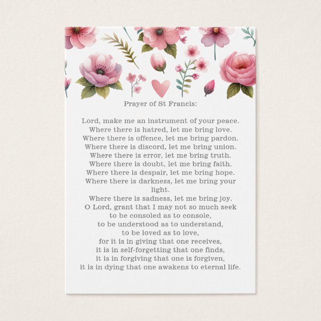 Oração Funeral/Memorial da Rua Francis (Frente)