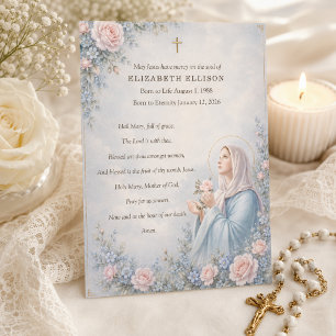 Oração Funerária Católica da Mãe Bendita Memorial