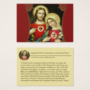 Oração imaculada sagrado de Jesus Mary dos