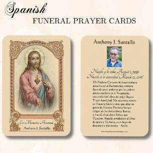 Oração Memorial Católica de Jesus Funeral Espanhol