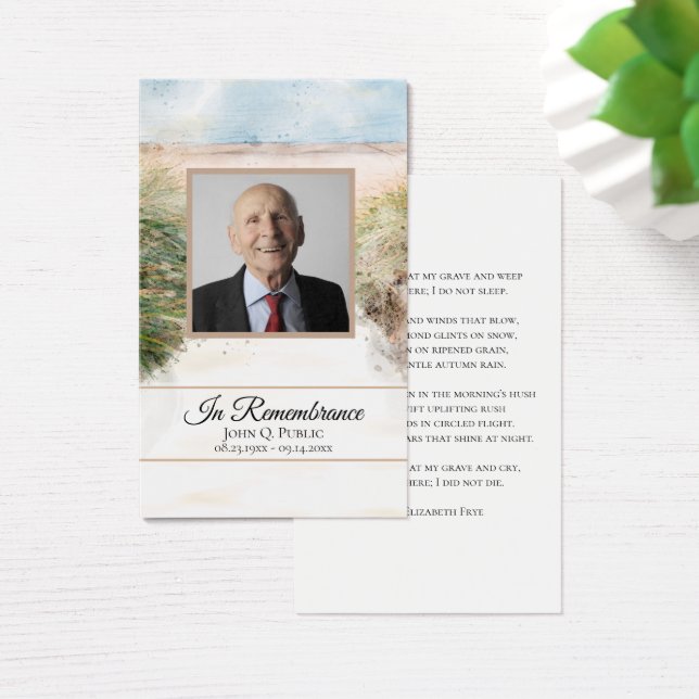 Oração Memorial do Serviço Funeral Natural Beach (Mesa)