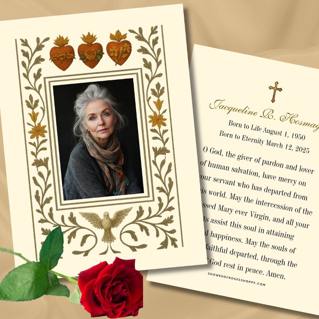 Oração Memorial Funeral dos Três Corações Católico (Criador carregado)