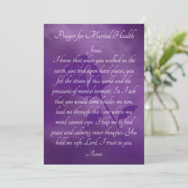 Oração para cicatrização do Cartão de Saúde Mental