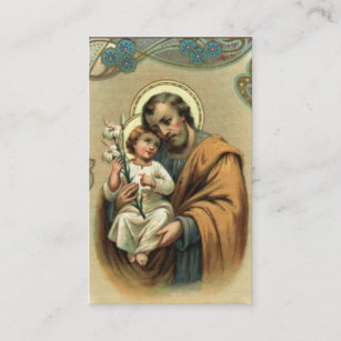 Oração St Joseph de Memorare & cartão santamente