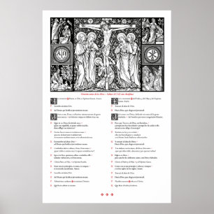 Orações antes do Poster de Massa (latino e espan