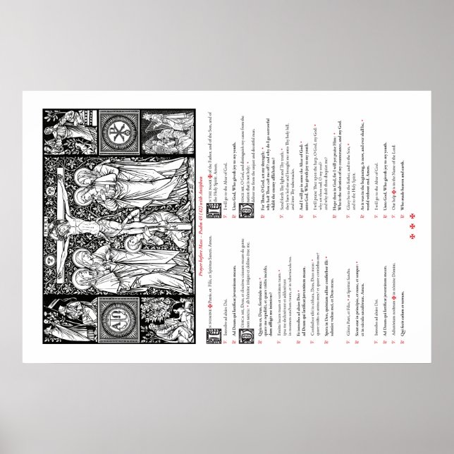 Orações antes do Poster (Latim e Inglês) (Frente)