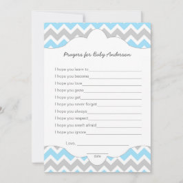 Orações para Bebê, chá de fraldas de GAROTO