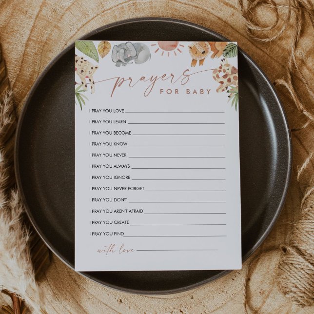 Orações SAFARI para Cartão de Aconselhamento para  (Criador carregado)