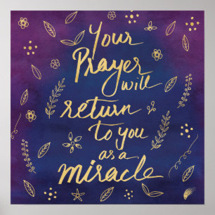 Oradora Faith Esperança Afirmação Milagrosa Poster