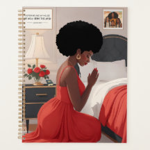 Orando Mãe Capa Real Planejador Mensal 8,5"x11"