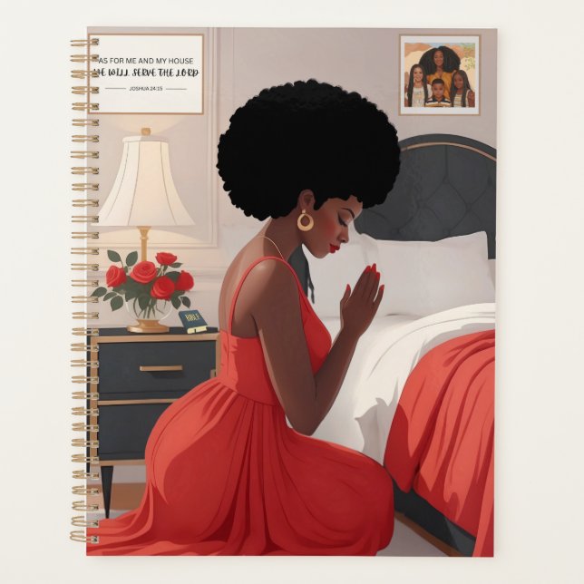 Orando Mãe Capa Real Planejador Mensal 8,5"x11" (Frente)