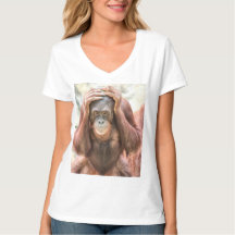 ORANGATAN LADIES T-SHIRT