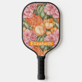 Orange and Pink Tulip Flowers Personalized
