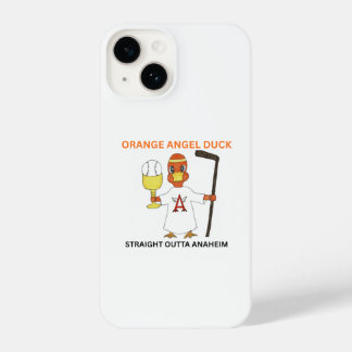 Orange Angel Duck Iphone 14 slim fit case