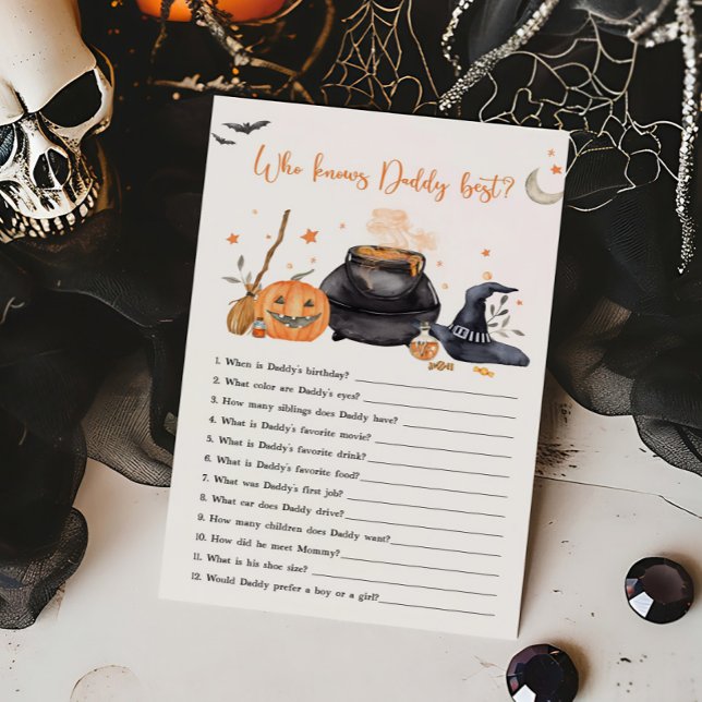 Orange Baby está criando Quem sabe o melhor jogo d (Baby is Brewing Baby Shower Who knows Daddy Best Game)