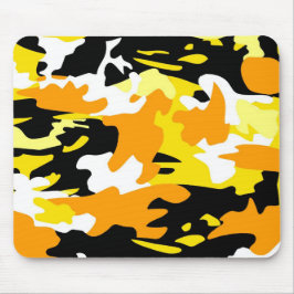 Orange Camo Mousepad
