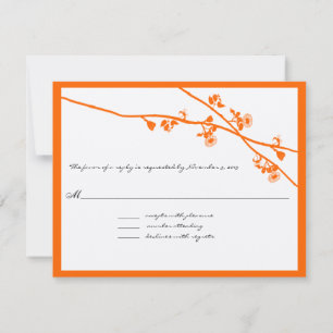 Orange Coral Wild Flower Branches RSVP