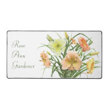 Orange Daylily Modern Botanical Art Personalizado