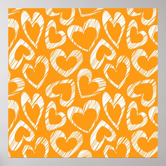 Orange Hearts Poster (Frente)
