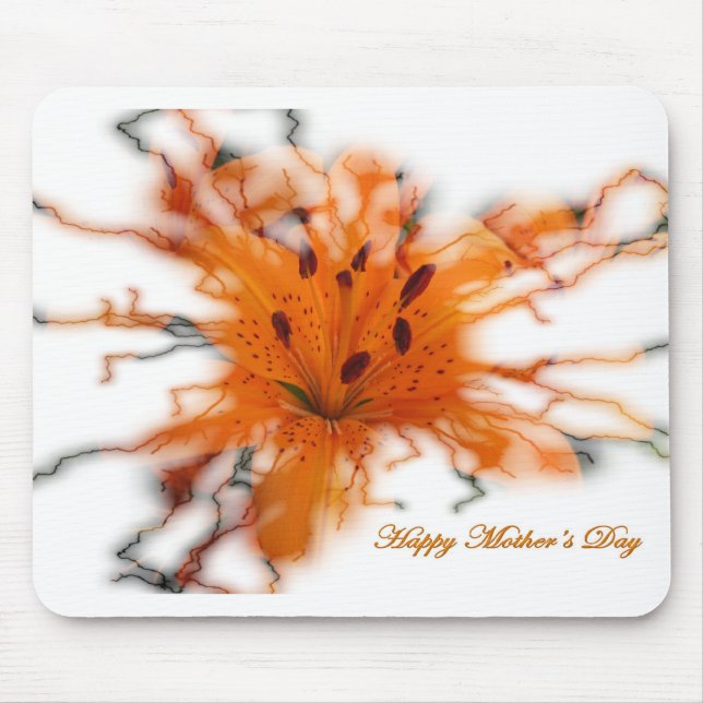 Orange Lily Mousepad (Frente)