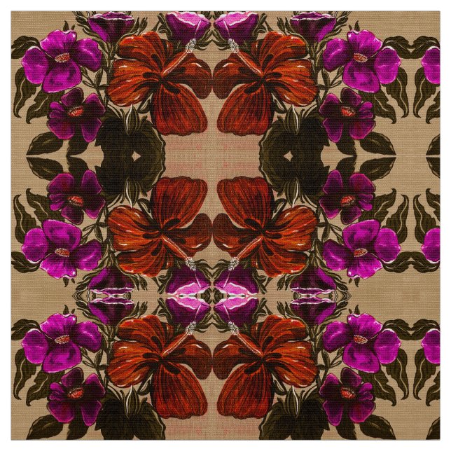 Orange Nutmeg Lilly Tecido (Modelo)