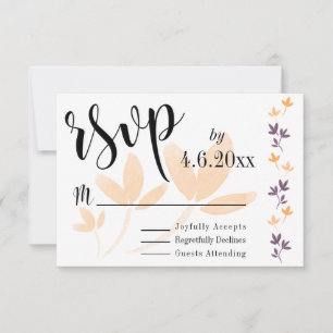 Orange & Plum deixa Bonito tipografia RSVP
