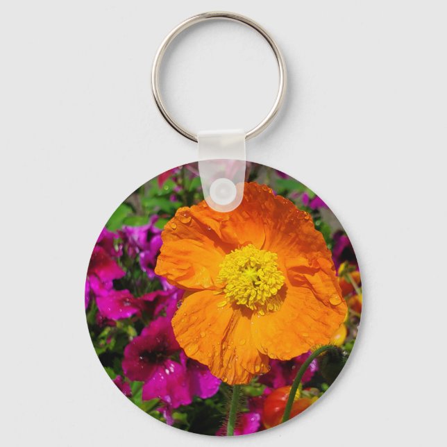 Orange Poppy Chaveiro (Frente)