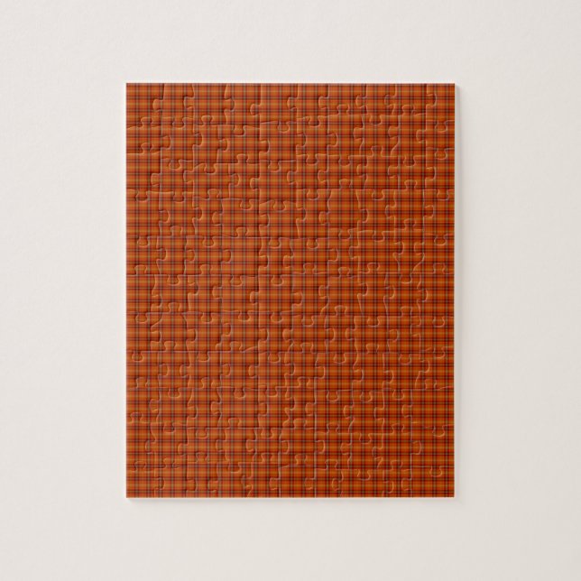 Orange Tartan Quebra-cabeça (Vertical)