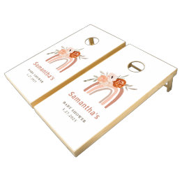 Orange Terracotta Boho | Chá de fraldas arco-íris