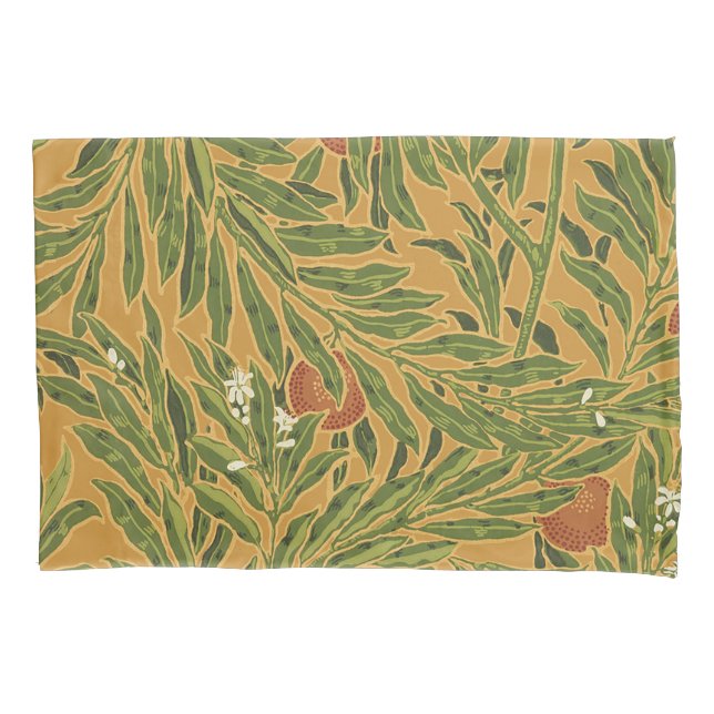 Orange Tree Vintage Wallpaper Padrão Art Nouveau (Frente)