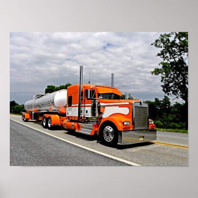 Orange Ya Jealous Kenworth Poster (Frente)